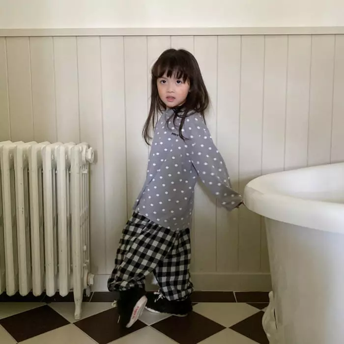 La Chouchou - Korean Children Fashion - #kidsshorts - Check Check Pants - 9