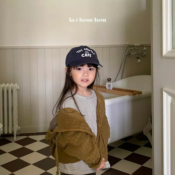 La Chouchou - Korean Children Fashion - #kidsshorts - Photo Stripes Tee - 8