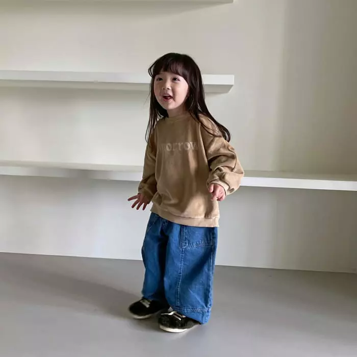 La Chouchou - Korean Children Fashion - #kidsshorts - Boarder Sweatshirt - 4