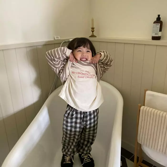 La Chouchou - Korean Children Fashion - #kidzfashiontrend - Check Check Pants - 11