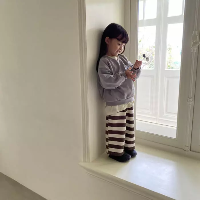 La Chouchou - Korean Children Fashion - #kidzfashiontrend - Tong Tong Terry Pants - 3
