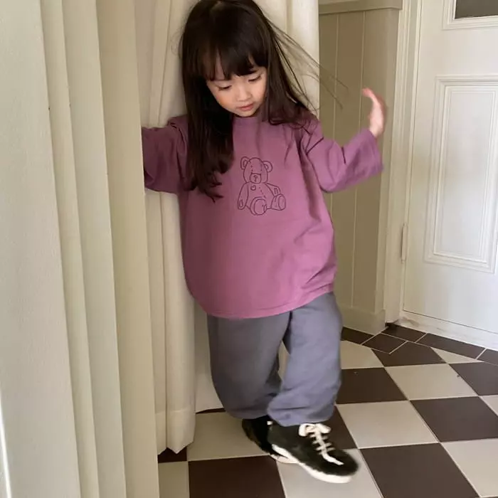 La Chouchou - Korean Children Fashion - #littlefashionista - Bear Tee - 4