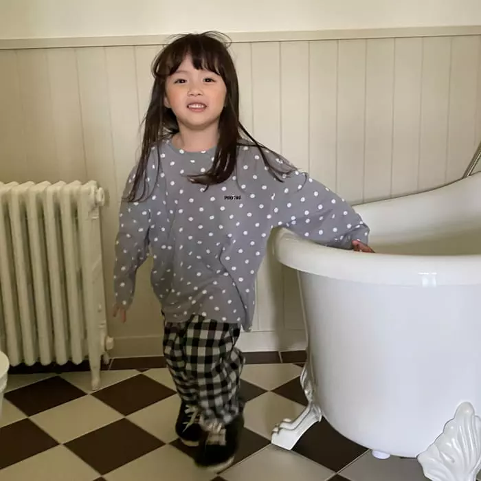 La Chouchou - Korean Children Fashion - #minifashionista - Dot Cream Tee - 3