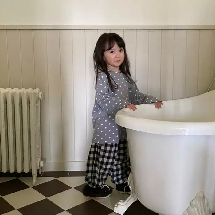 La Chouchou - Korean Children Fashion - #minifashionista - Dot Cream Tee - 4