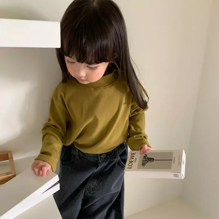 La Chouchou - Korean Children Fashion - #toddlerclothing - Half Turtleneck Tee - 4