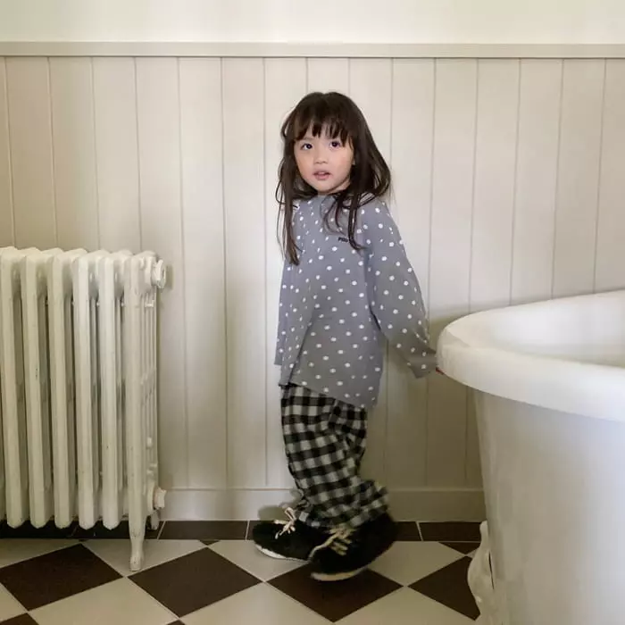 La Chouchou - Korean Children Fashion - #stylishchildhood - Check Check Pants - 3