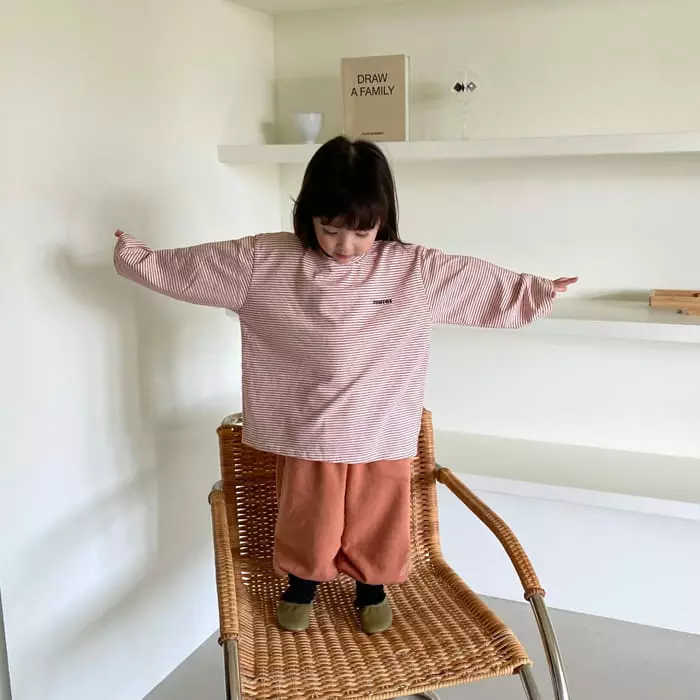 La Chouchou - Korean Children Fashion - #toddlerclothing - Photo Stripes Tee