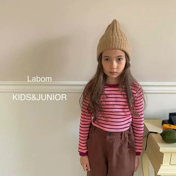 Labom - Korean Children Fashion - #Kfashion4kids - Hello Rib Tee - 2