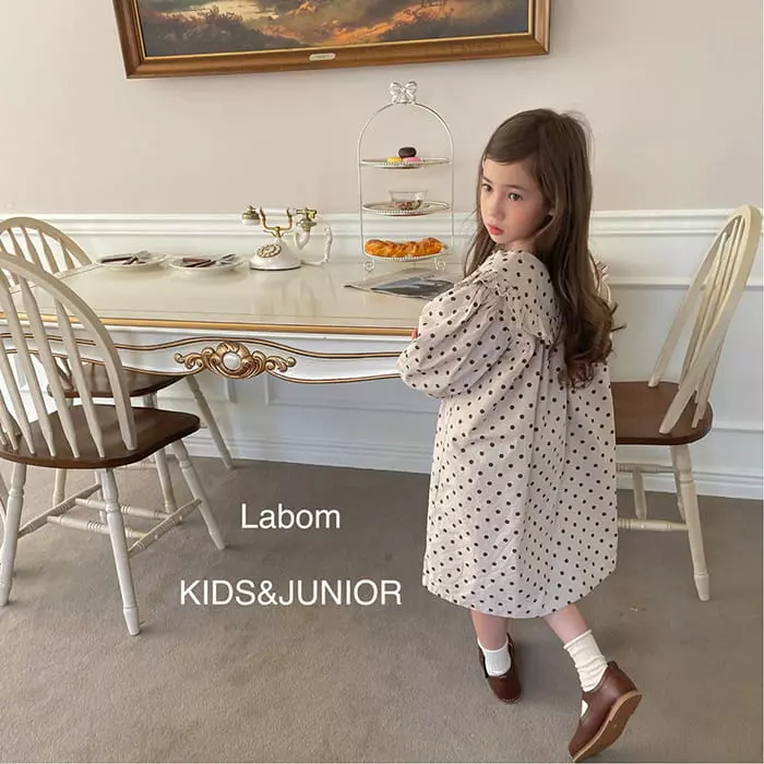 Labom - Korean Children Fashion - #designkidswear - Nana Dot One-piece - 4