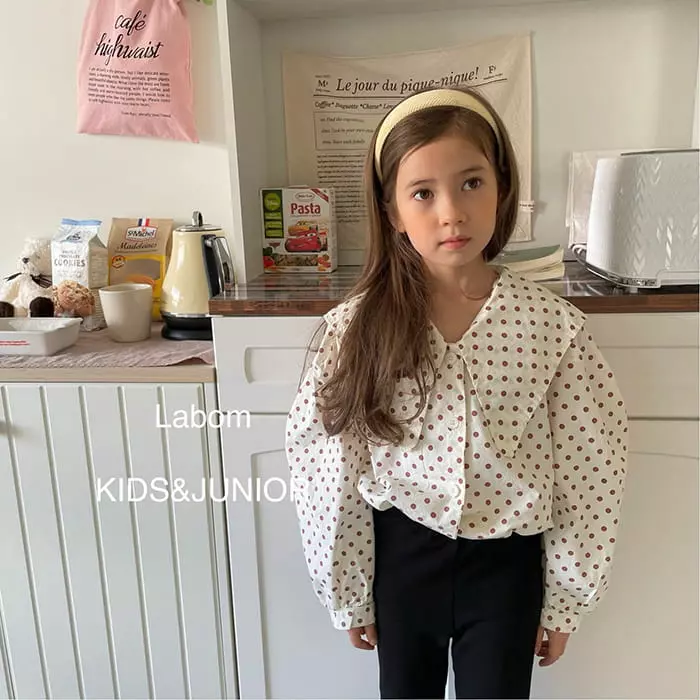 Labom - Korean Children Fashion - #minifashionista - Bibi Dot Blouse - 11