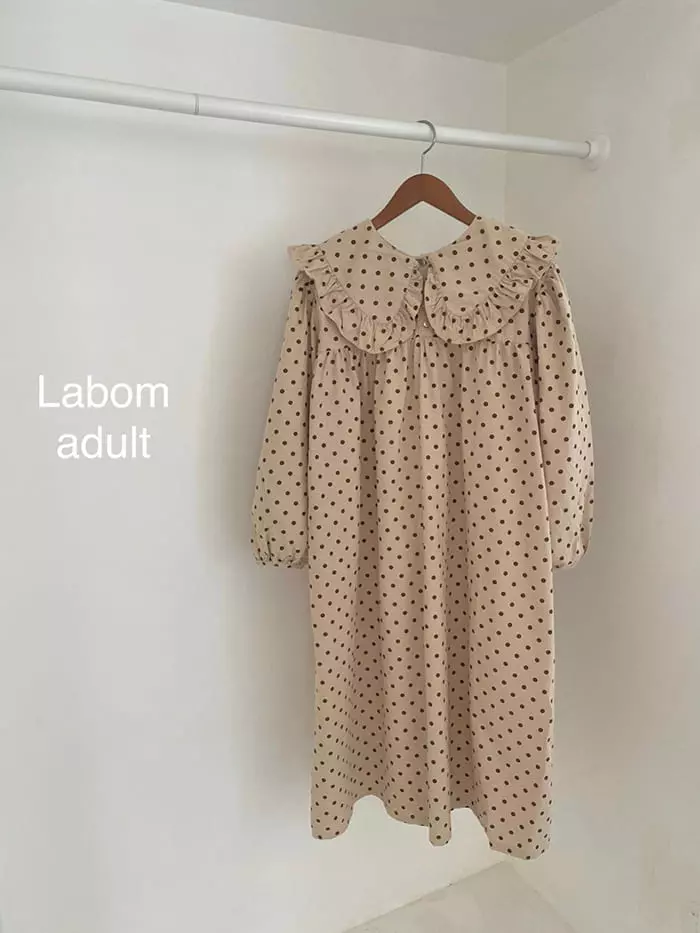 Labom - Korean Women Fashion - #momslook - Nana Dot One-piece Mom