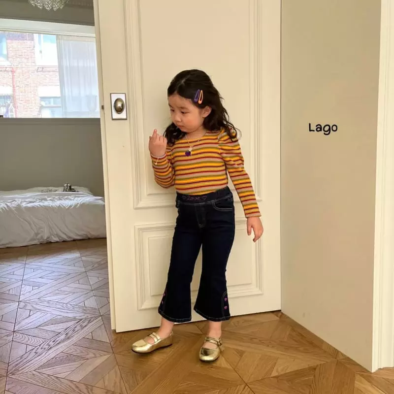 Lago - Korean Children Fashion - #Kfashion4kids - Bien Embroidery Pants - 7