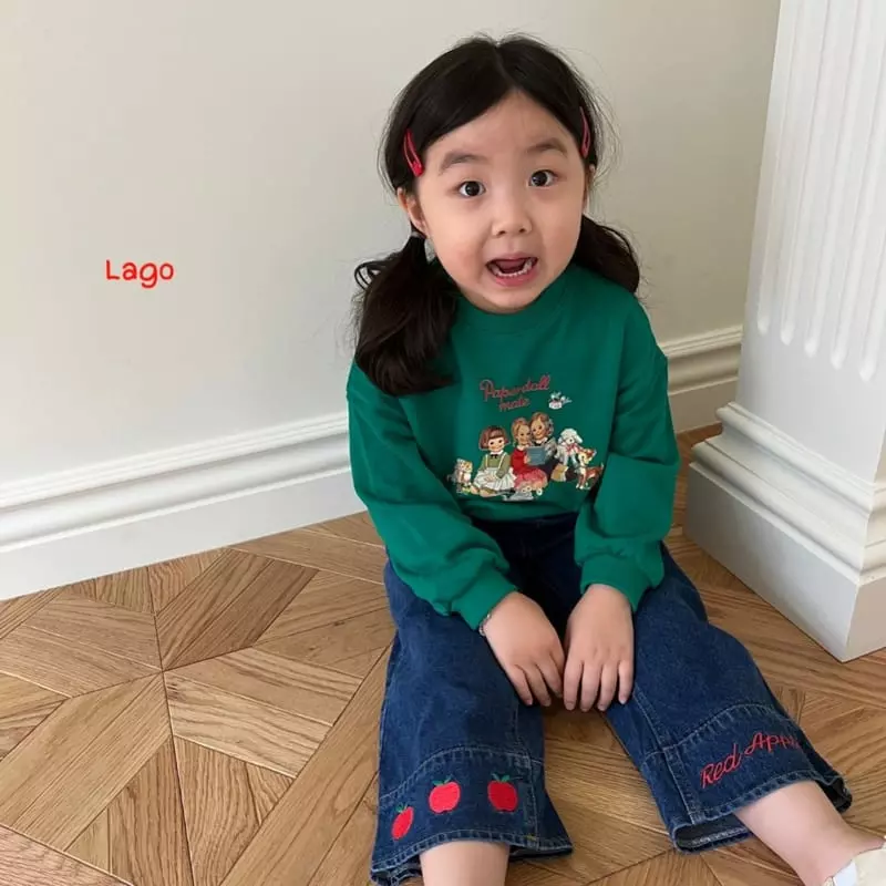 Lago - Korean Children Fashion - #Kfashion4kids - Apple Wide Pants - 6
