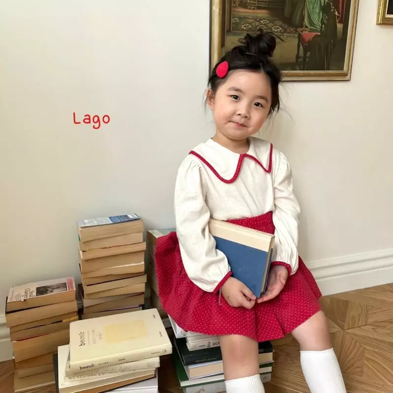 Lago - Korean Children Fashion - #childofig - Roa Eyelet Tee - 6