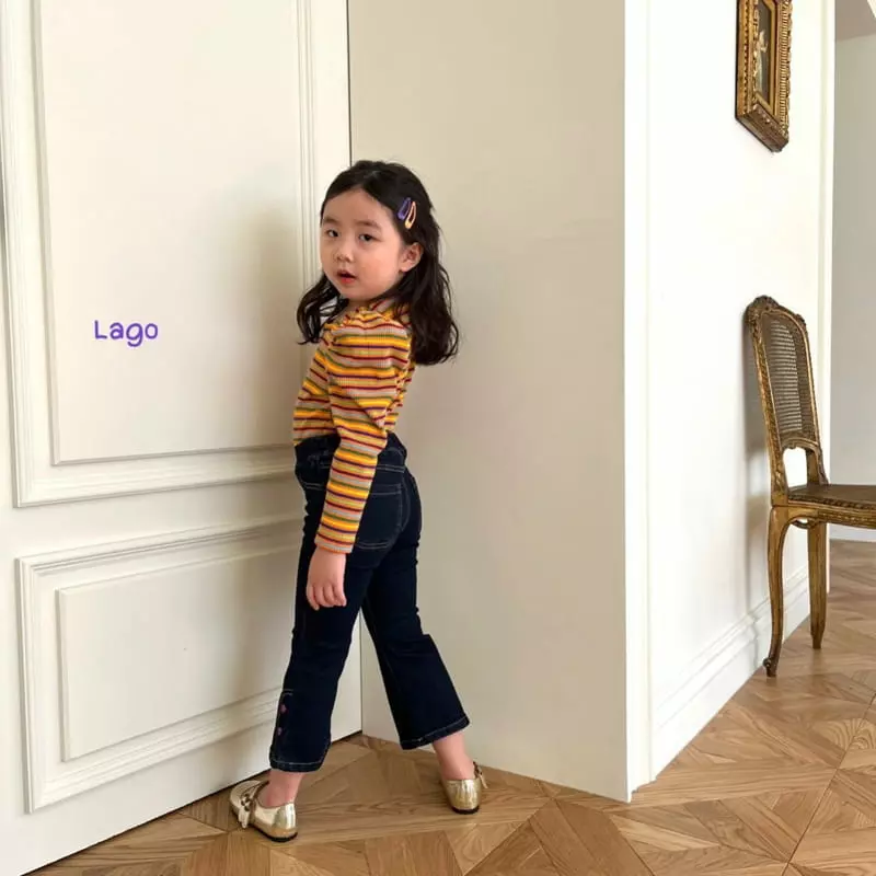 Lago - Korean Children Fashion - #childofig - Bien Embroidery Pants - 12