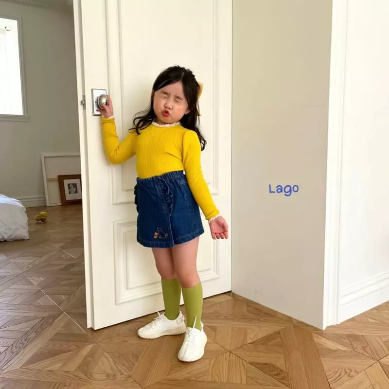 Lago - Korean Children Fashion - #childofig - Rosa Kitty Pants - 6
