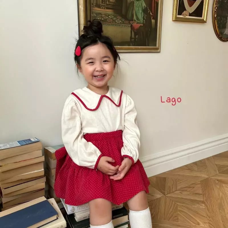 Lago - Korean Children Fashion - #childofig - Dot Rib Cancan Skirt - 3
