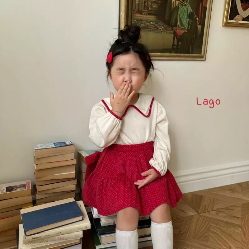 Lago - Korean Children Fashion - #childofig - Dot Rib Cancan Skirt - 4