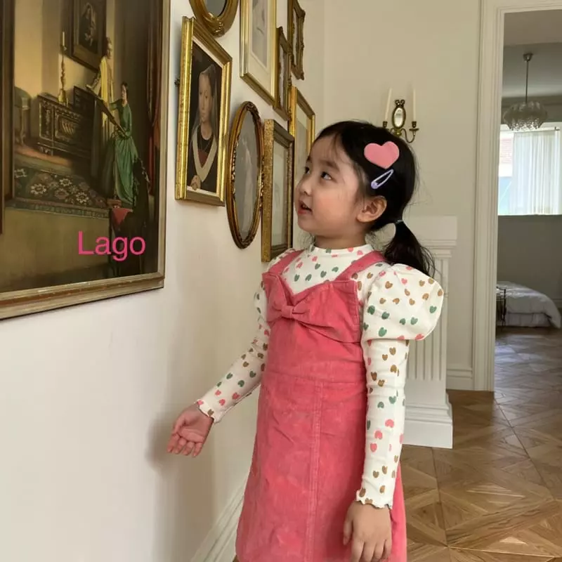 Lago - Korean Children Fashion - #childofig - Big Ribbon One-piece