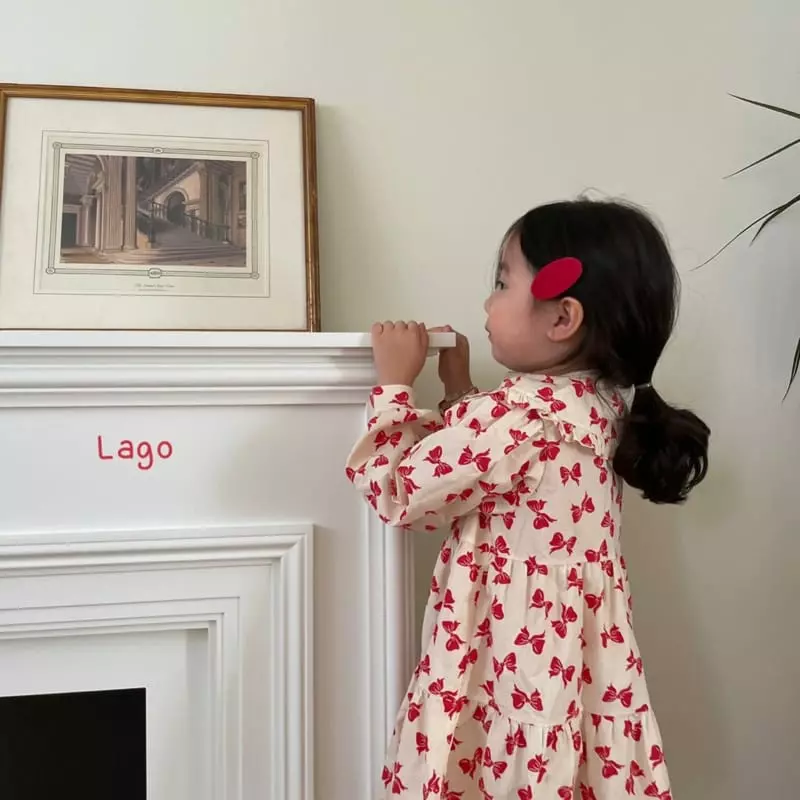 Lago - Korean Children Fashion - #childofig - Ribbon One-piece