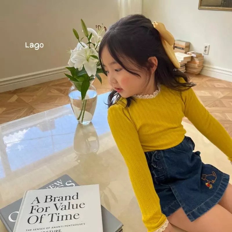 Lago - Korean Children Fashion - #childrensboutique - Sugar Lace Tee - 10