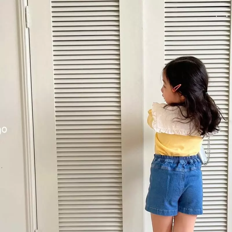 Lago - Korean Children Fashion - #childrensboutique - Ribbon Lace Collar Tee - 6