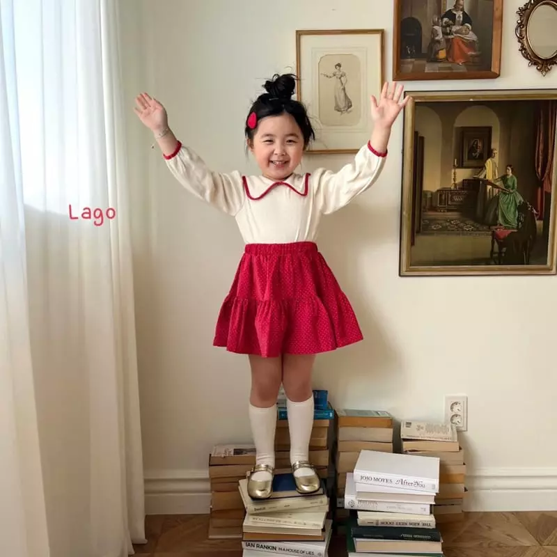 Lago - Korean Children Fashion - #designkidswear - Roa Eyelet Tee - 8