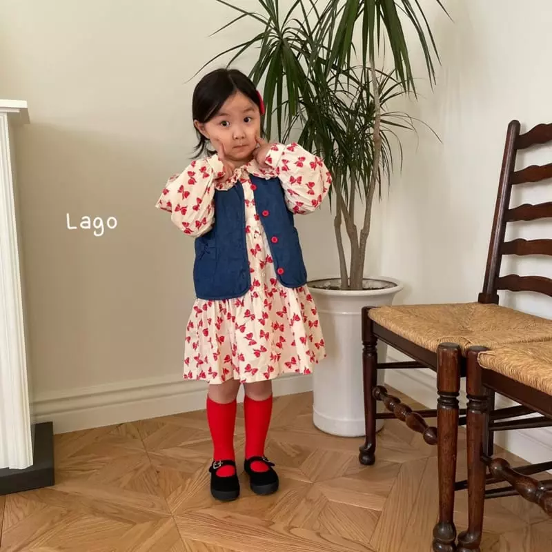 Lago - Korean Children Fashion - #designkidswear - Ribbon One-piece - 3