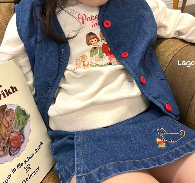 Lago - Korean Children Fashion - #discoveringself - Paper Sweatshirt - 6