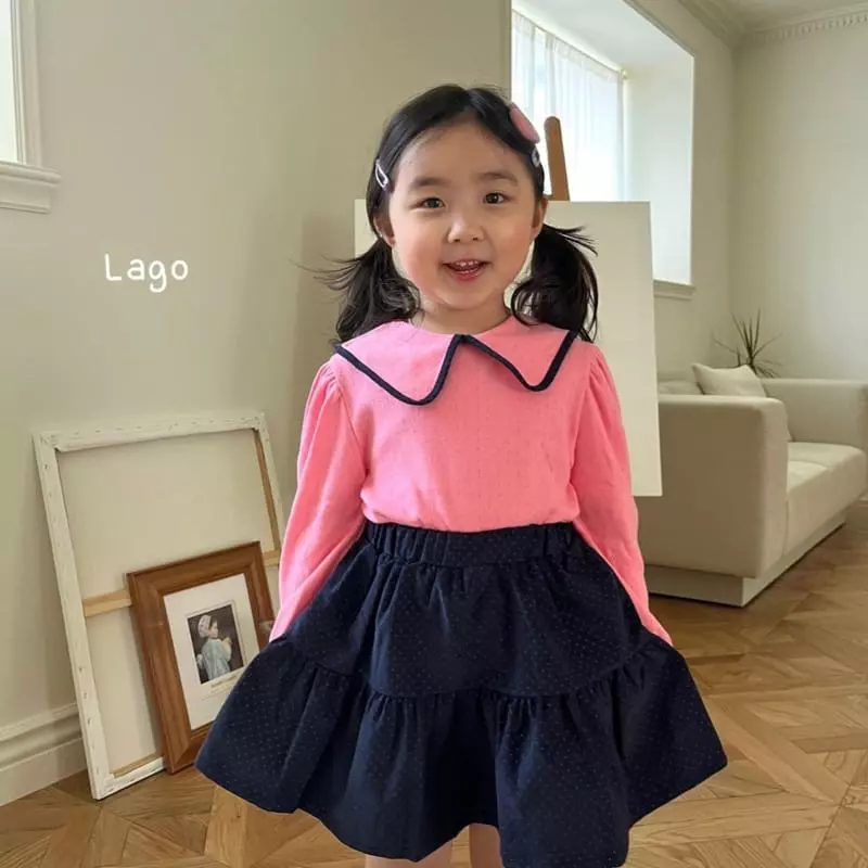 Lago - Korean Children Fashion - #fashionkids - Roa Eyelet Tee - 10