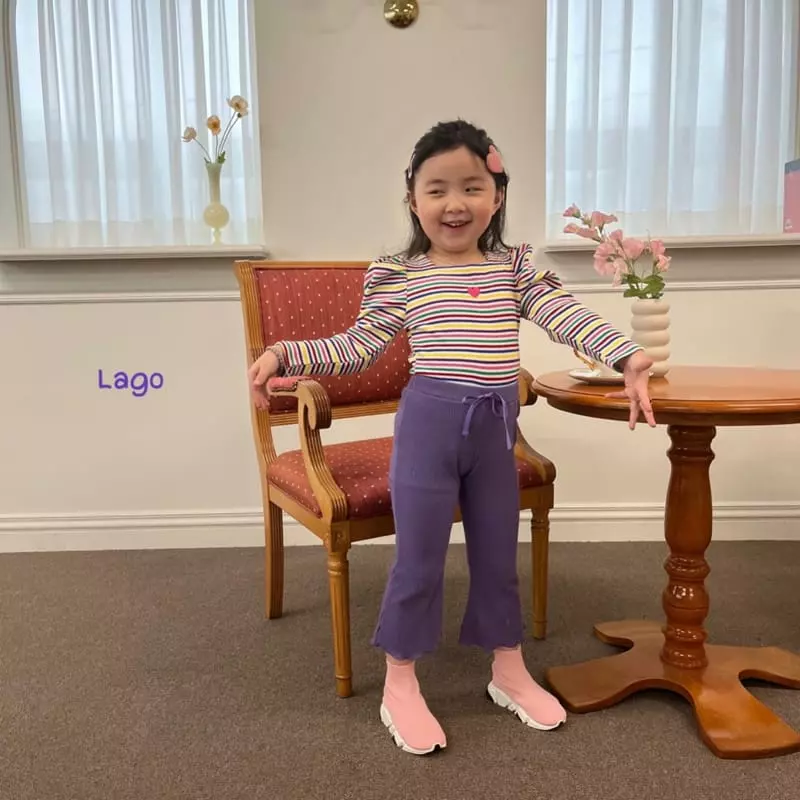 Lago - Korean Children Fashion - #fashionkids - Elly Rib Pnats - 12