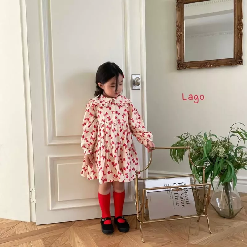 Lago - Korean Children Fashion - #fashionkids - Ribbon One-piece - 5