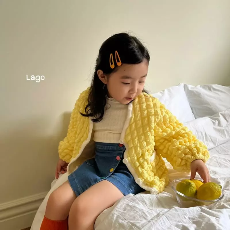 Lago - Korean Children Fashion - #fashionkids - Bubble Bonding Cardigan - 3