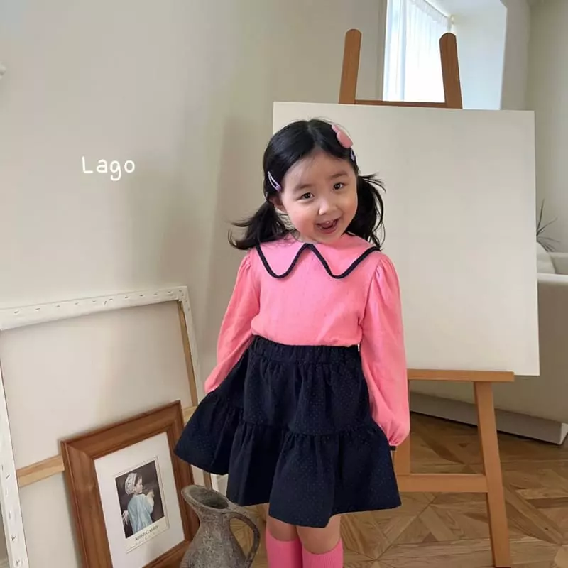 Lago - Korean Children Fashion - #kidsshorts - Roa Eyelet Tee - 11