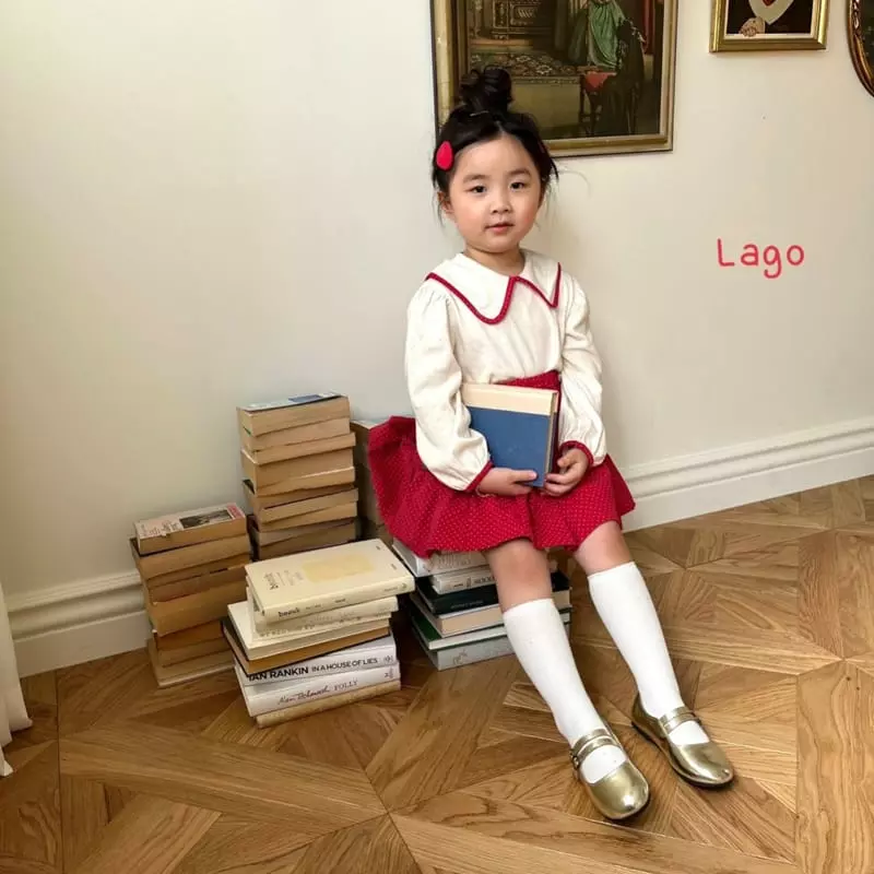 Lago - Korean Children Fashion - #kidsstore - Roa Eyelet Tee - 12