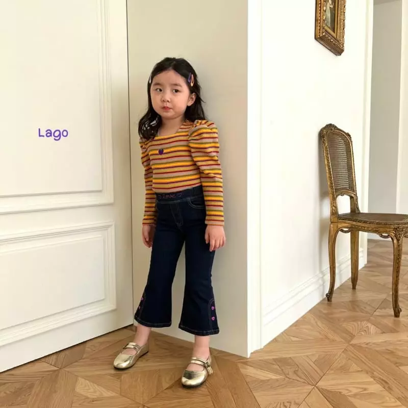 Lago - Korean Children Fashion - #kidsstore - Bien Embroidery Pants - 5