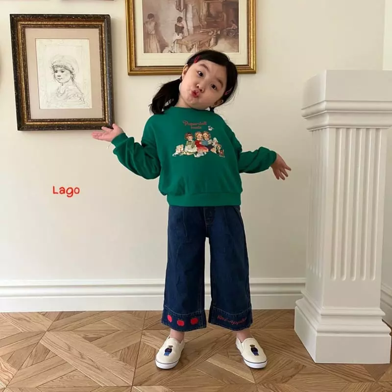 Lago - Korean Children Fashion - #kidsshorts - Apple Wide Pants - 4