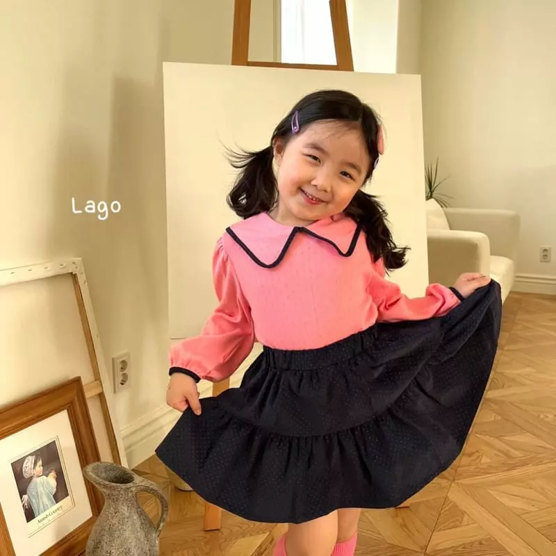 Lago - Korean Children Fashion - #kidzfashiontrend - Dot Rib Cancan Skirt - 11