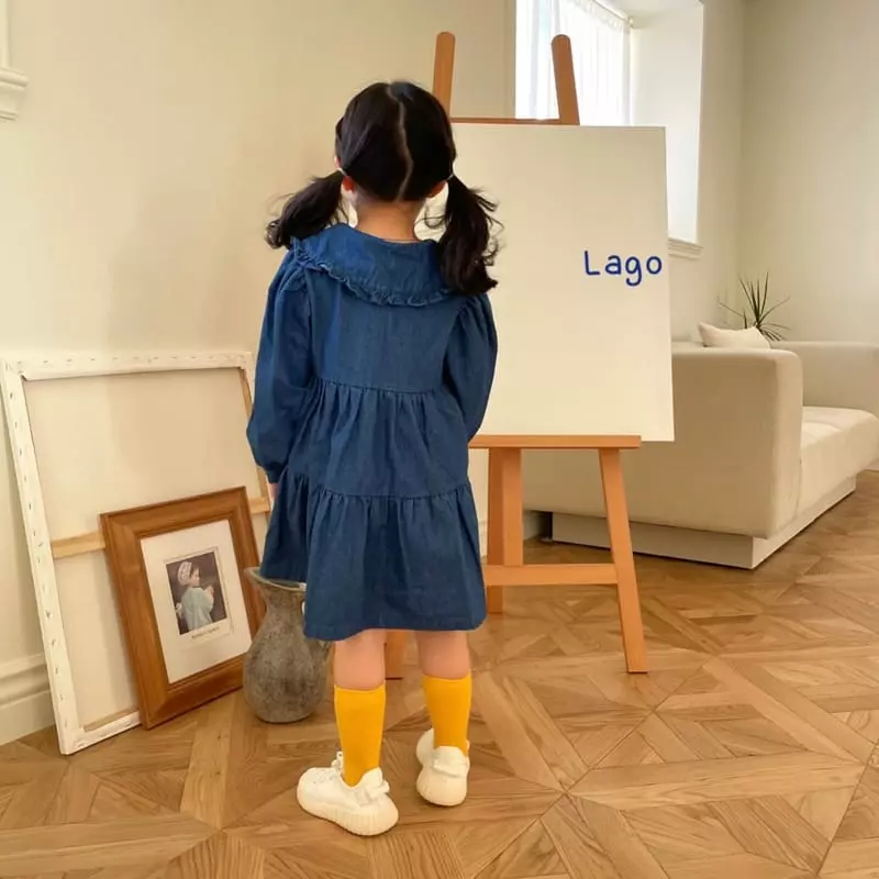Lago - Korean Children Fashion - #kidzfashiontrend - Ribbon One-piece - 8