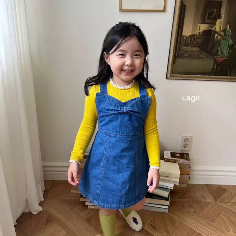 Lago - Korean Children Fashion - #magicofchildhood - Big Ribbon One-piece - 12