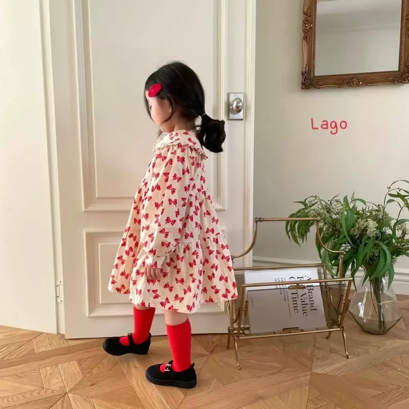 Lago - Korean Children Fashion - #magicofchildhood - Ribbon One-piece - 11