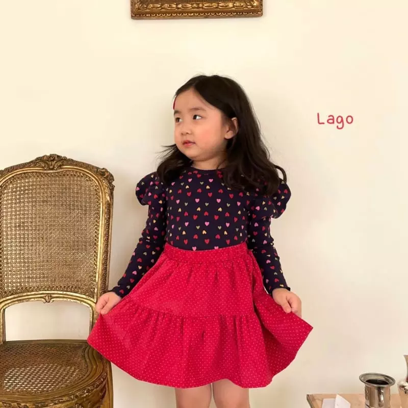 Lago - Korean Children Fashion - #minifashionista - Mickey Heart Tee - 6