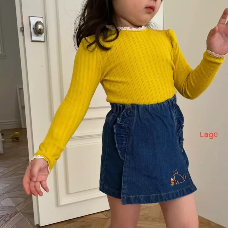 Lago - Korean Children Fashion - #magicofchildhood - Sugar Lace Tee - 4