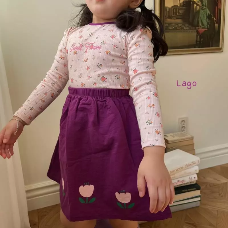 Lago - Korean Children Fashion - #minifashionista - Sweet Flower Tee - 3