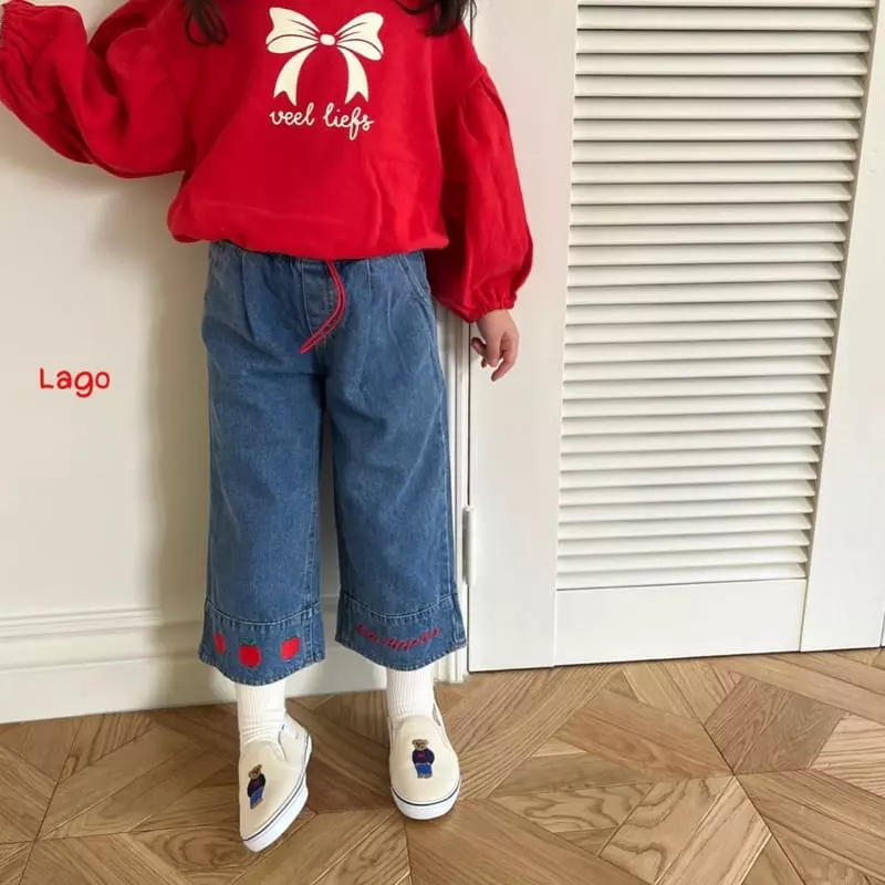 Lago - Korean Children Fashion - #minifashionista - Apple Wide Pants - 9