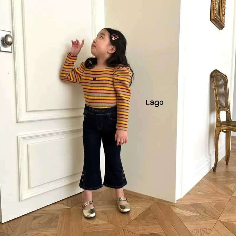 Lago - Korean Children Fashion - #prettylittlegirls - Misha Stripes Tee - 6
