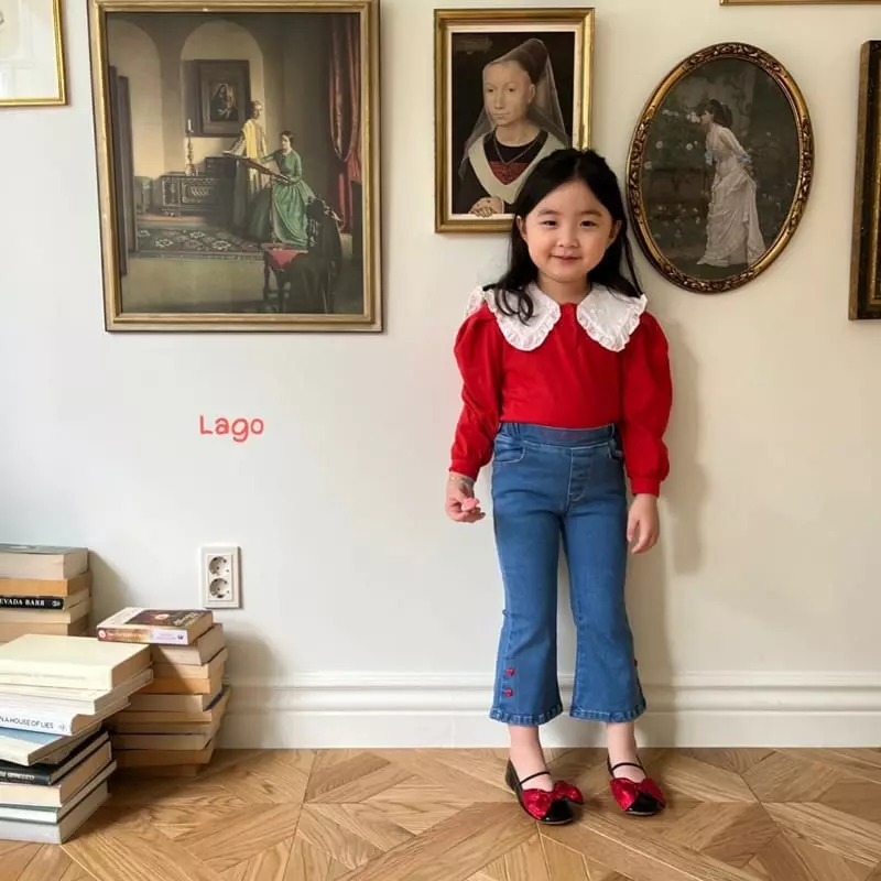 Lago - Korean Children Fashion - #prettylittlegirls - Bien Embroidery Pants - 11