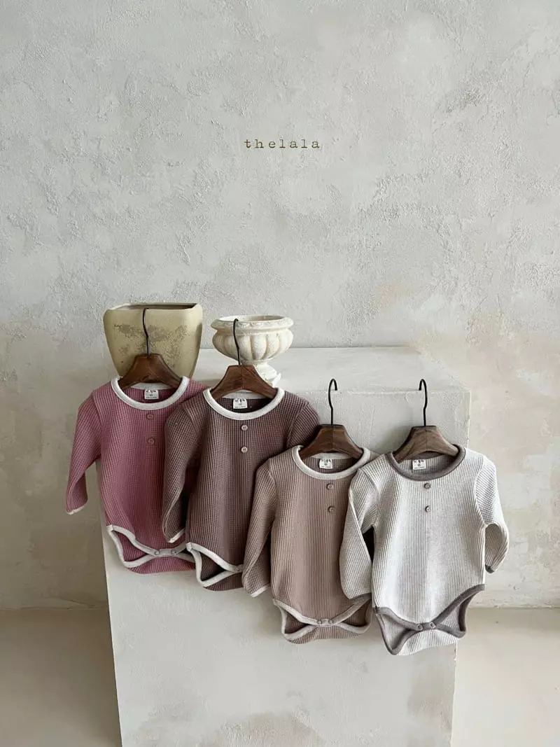 Lala - Korean Baby Fashion - #babyboutiqueclothing - Croiffle Bodysuit - 5