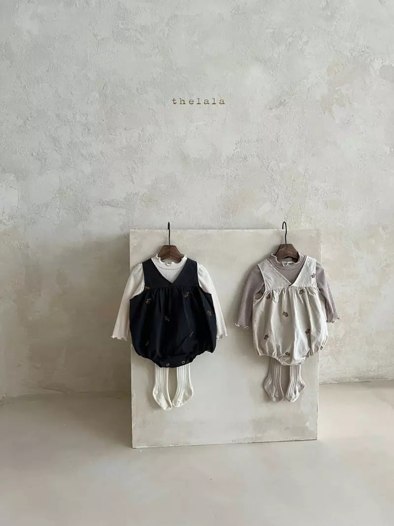 Lala - Korean Baby Fashion - #babyboutiqueclothing - Ann Embroidery Bodysuit - 8