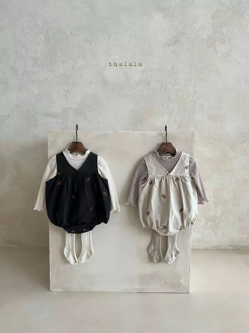 Lala - Korean Baby Fashion - #babyclothing - Ann Embroidery Bodysuit - 9